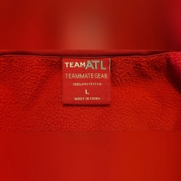 Men's White Super Bowl LIII Team ATL Voluteer Weatherproof Hoodie Size L Atlanta - Picture 6 of 10